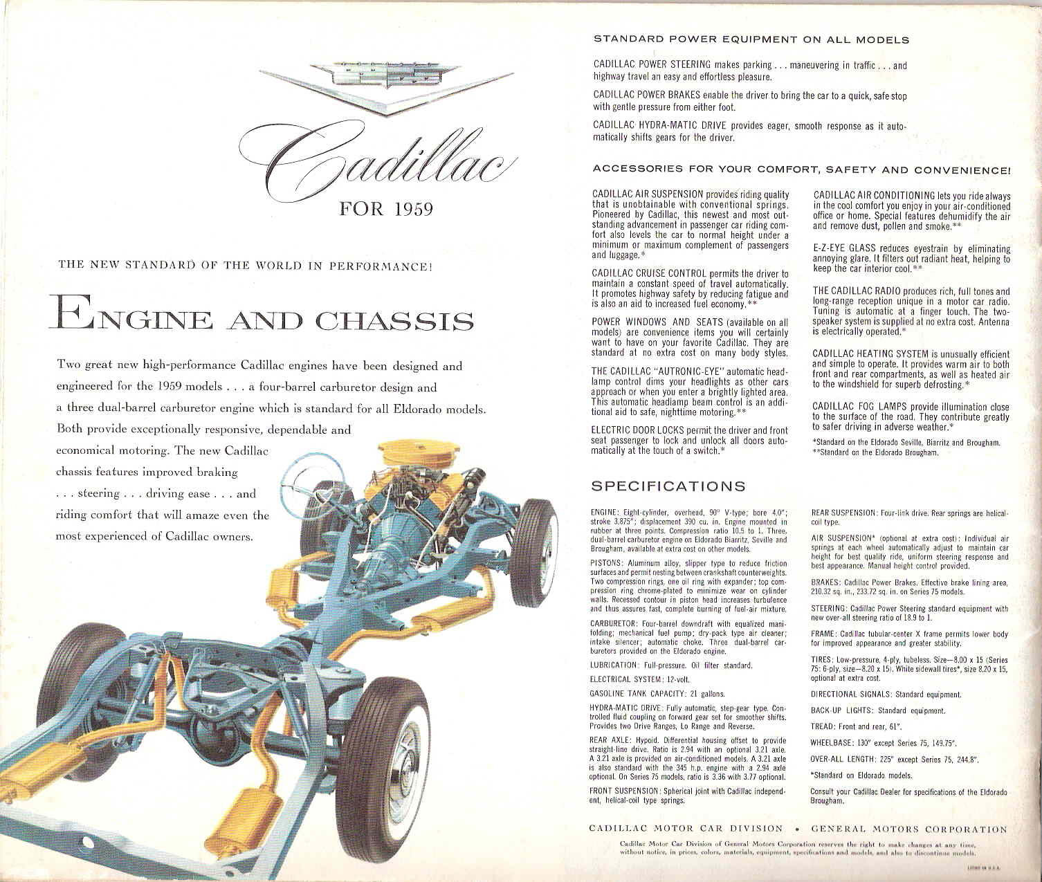 1959 Cadillac Brochure Page 10